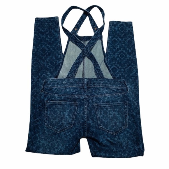 Hollister Aztec print denim overalls size small - Picture 4 of 9